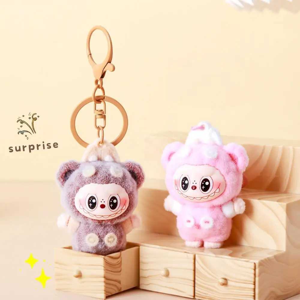 Cute Plush Fabric Bear Keychain Small Pendant Creative Little Gift Schoolbag Pendant Claw Machine Z250607