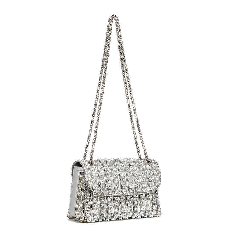 Hot Selling 2024 Shiny Full Diamond Evening Clutch Fashion Banquet Rhinestone Shoulder Crossbody Bag