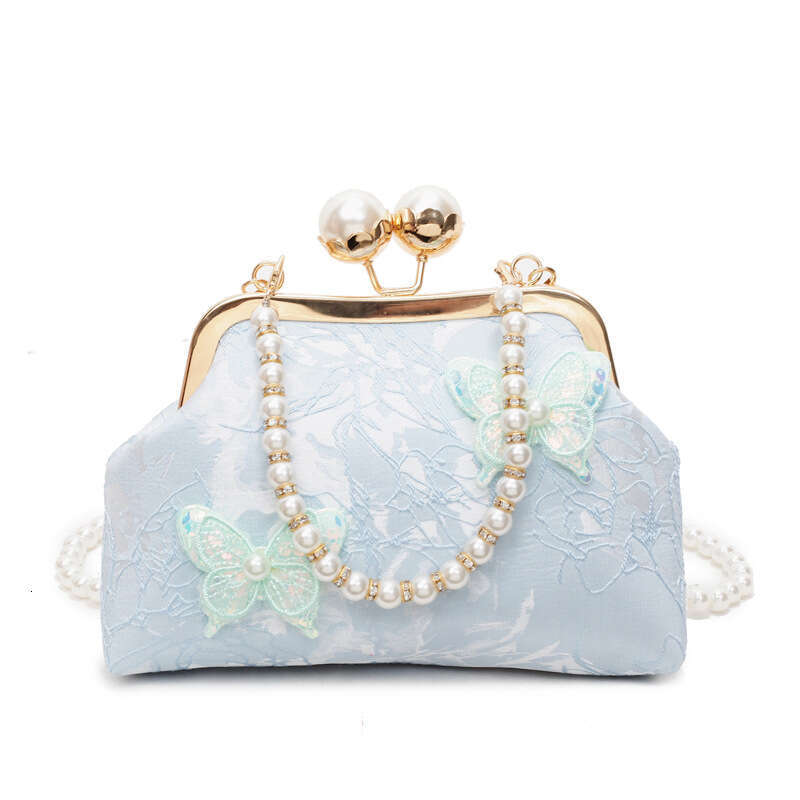 New Cheongsam Style Embroidered Women's Chinese Handbag Crossbody Versatile Pearl Evening Bag