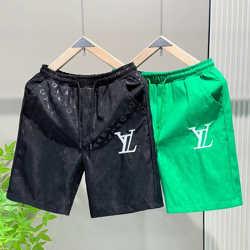new free shipping designer Shorts Men thin pants cool and casual in summer ice silk beach pants straight leg loose shorts Relaxed