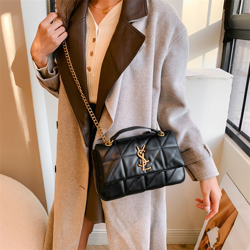 free shipping designer Shoulder shoulder for woman Spring and summer diamond grid bag vintage casual cross bag