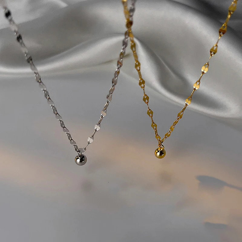 Minimalism Silver Color Beads Anklet for Women Summer Beach Simple Flat Chain Bracelet Barefoot Anklet Jewelry Daily Wear 250528