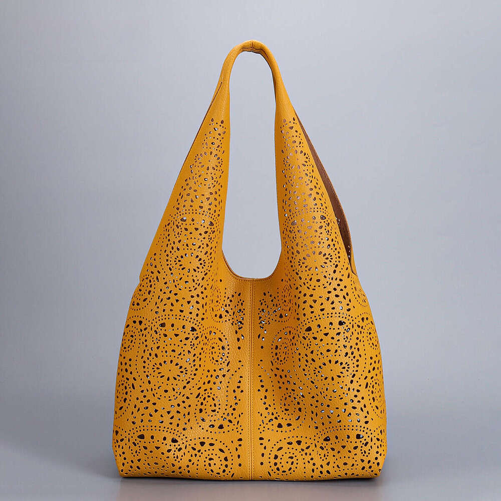 2025 Hollow Out Niche High-End Handbag Women Soft PU Fashion Trendy Bag For Travel