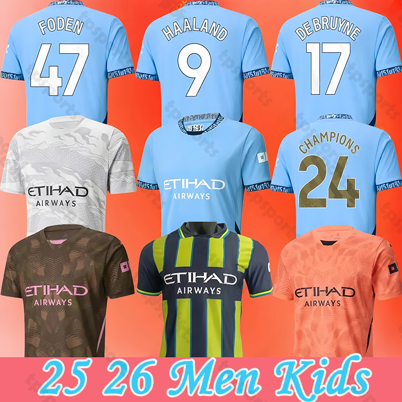 242526 MAN Chestery city Soccer Jerseys HAALAND DE BRUYNE PHILLIPS GREALISH FERRAN MAHREZ FODEN BERNARDO JOAO CANCELO Z RODRIGO Football Shirt Men Kids Kit Sets