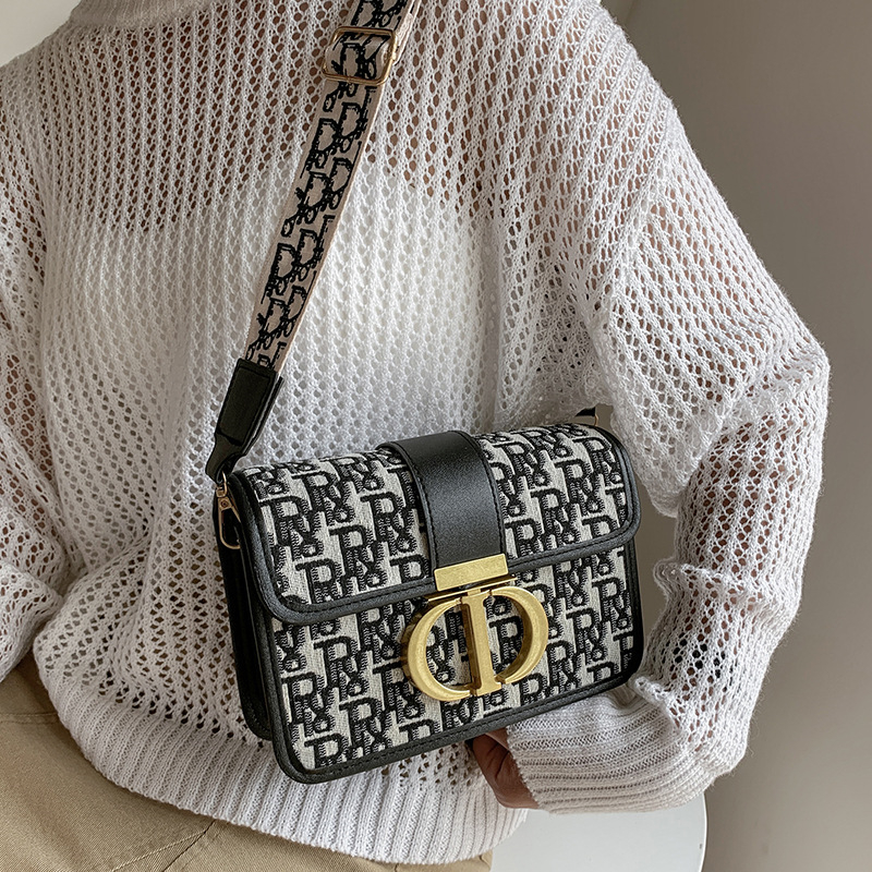 hot free shipping designer Shoulder shoulder for woman outdoor casual flap bag vintage cross bag black grey