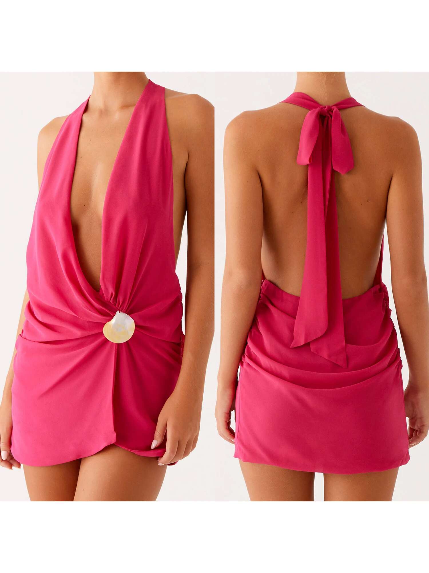 Elegant Floral Print Sleeveless Midi Dress with Ruffled V-neckline and Tie Waist Belt for Summer Beach Party or Date Night