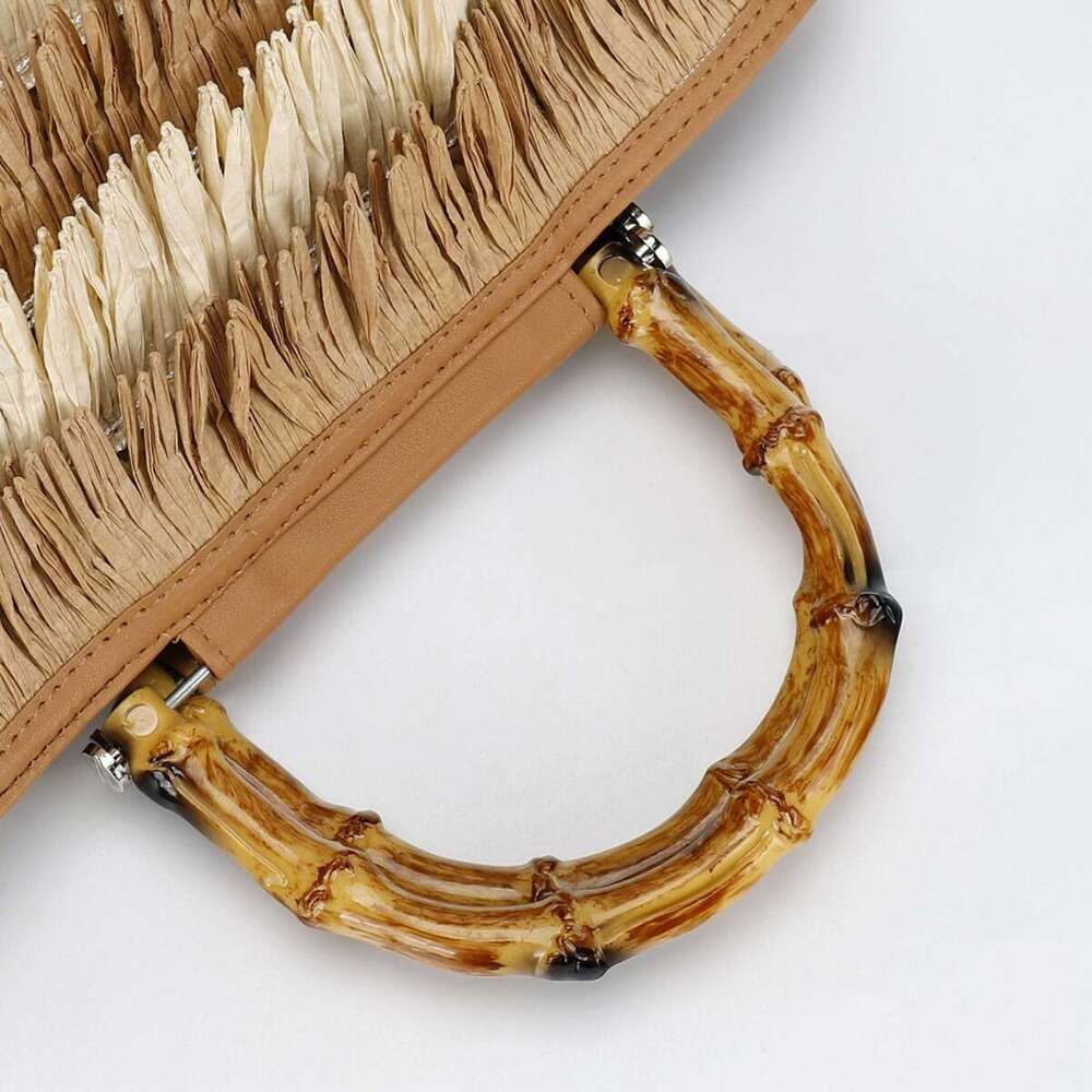 UR Vacation Straw Tote bag For Women New Summer Travel Beach Casual Shoulder bag Underarm Bag Handbag