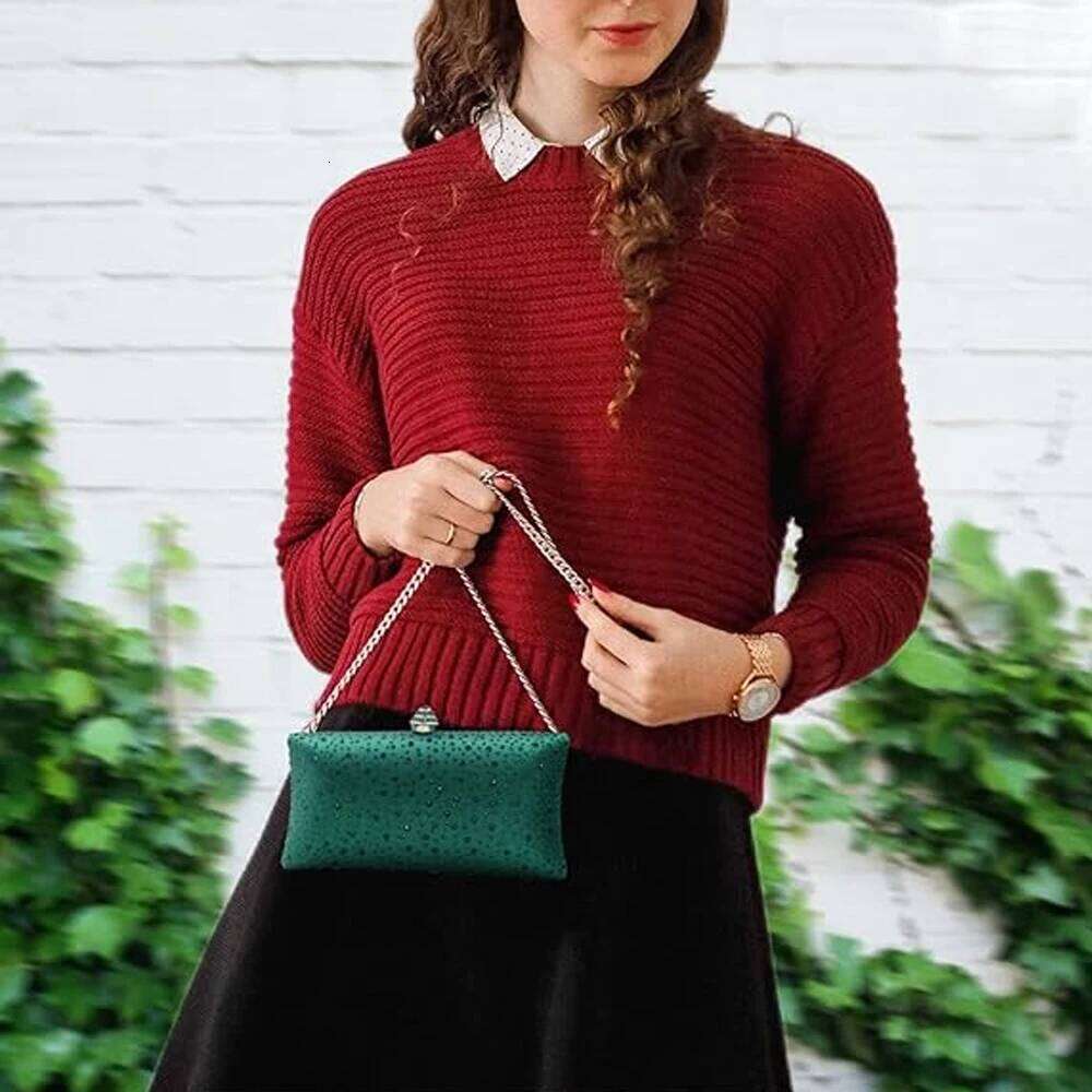 Fashion Clutch With Rhinestone Exquisite Design For Women Party Wedding Shoulder Handbag Evening Bag bag