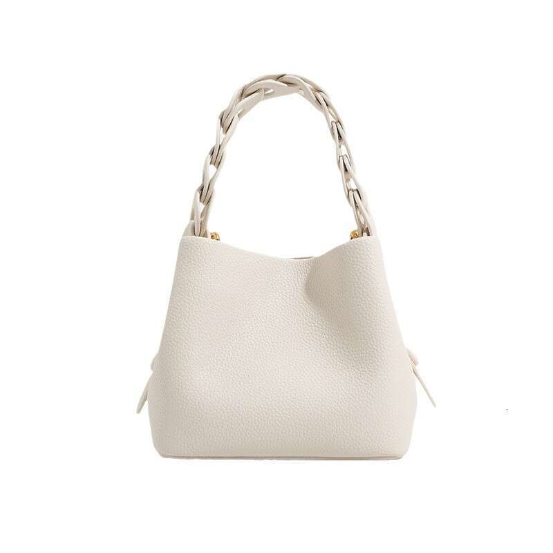 Niche Design Woven Bucket 2024 Autumn New Fashion Basket Bag Mini Shoulder Crossbody Handbag