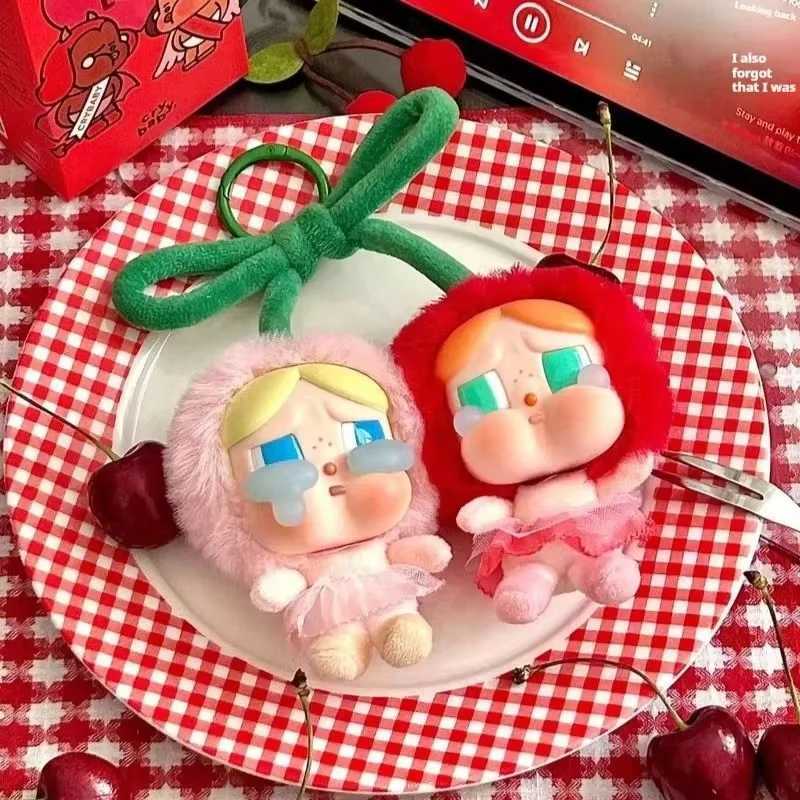 Replica Blind Box Crybaby Crying For Love Series Cerezas Hanging Card Love You Cherry Keychain Crying Again Series Pendants Gift XJ250607