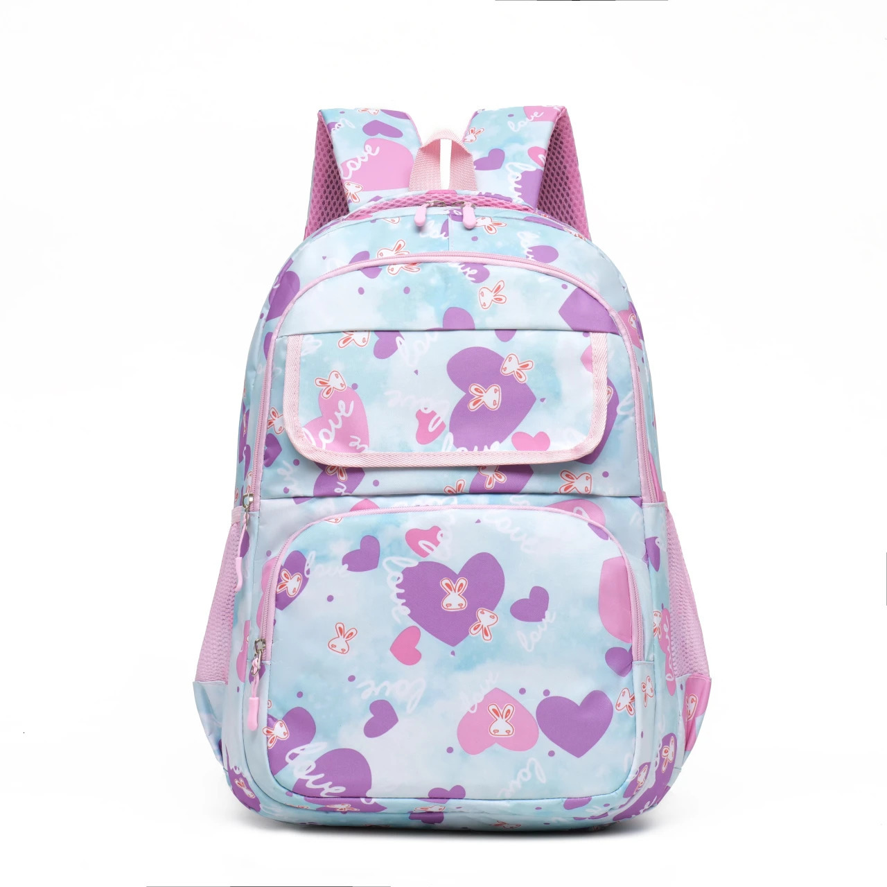 HighAesthetic StainResistant Nylon Printed DoubleShoulder Backpack for Primary School Students Grades 36 Large Capacity 250605
