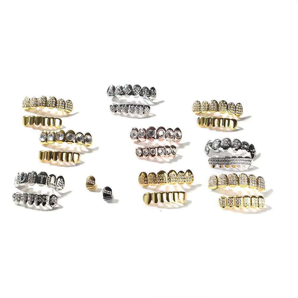 Hip Hop Punk Style Fashion Body Jewelry Diamond Plating Rap Braces Teeth Grills On-Trend Accessories