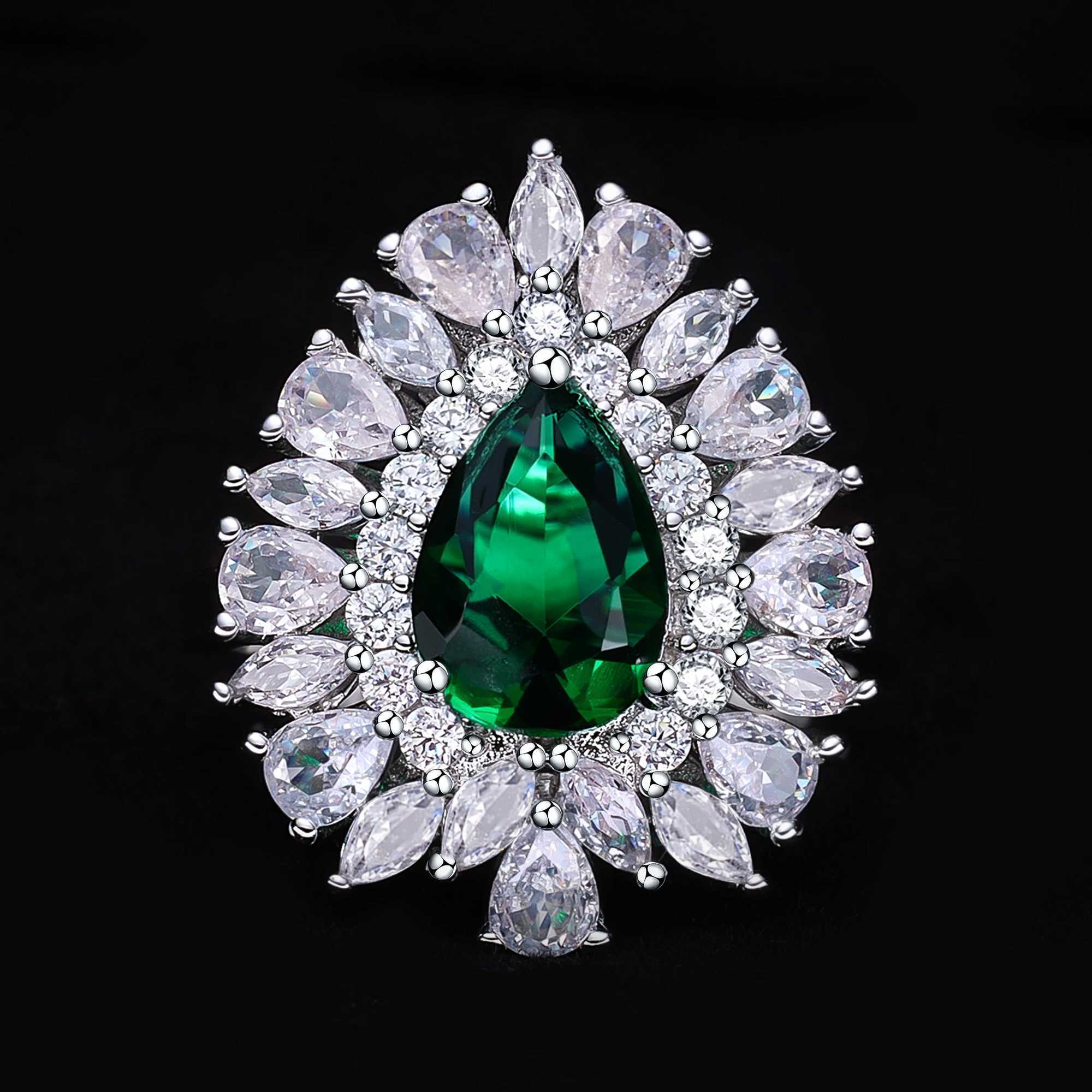 2024 Hot selling 3A Zircon Luxury 4-piece Bridal Wedding Jewelry Set Crystal Necklace Set Dubai Jewelry Set Z250607