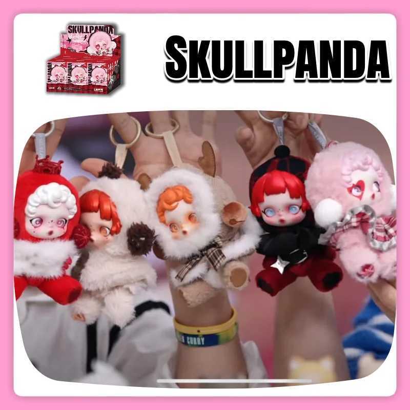 Skullpanda Winter Music Series Blind Box Cute Plush Doll Keychain Pendant Mystery Action Figure Toy Collection Desktop Decor Gift Z250607