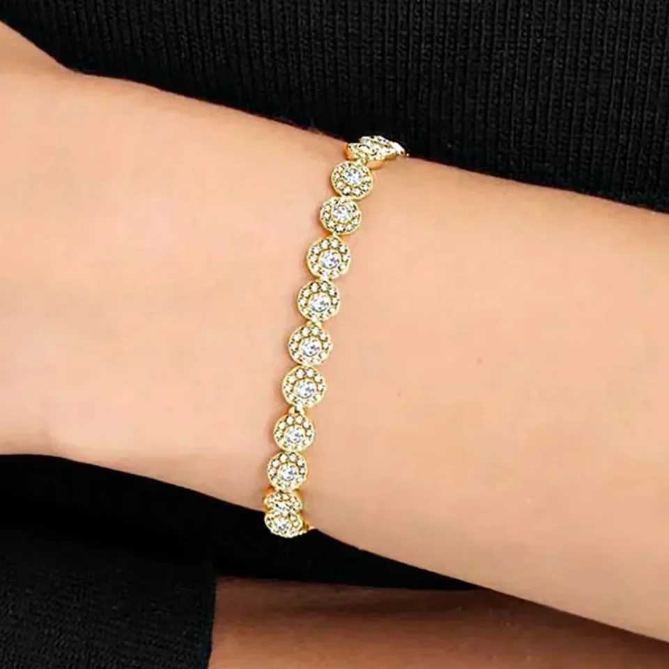 2025 High Quality Ladies Classic Happiness Diamond Round Crystal Necklace Set S925 Silver Gorgeous Jewelry Set Z250607