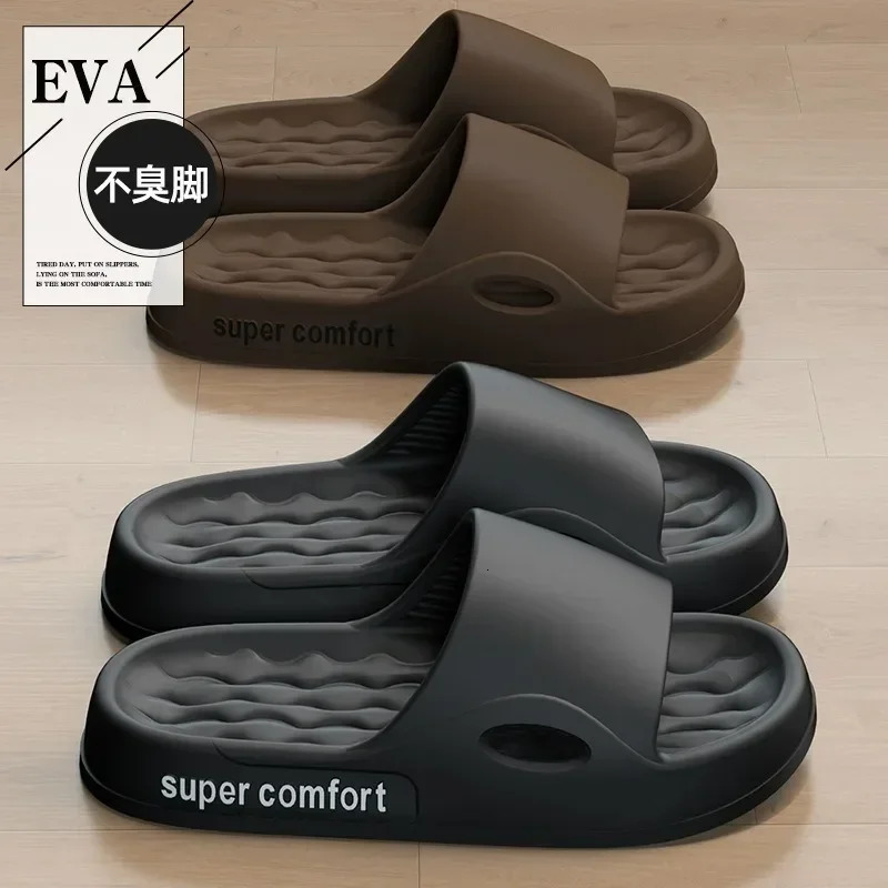 Fashion Mens Summer Ligtweight EVA Indoor Home Sandals Slippers Shoes Men Slippers Outdoor Students Women Comfortable Slides 250605