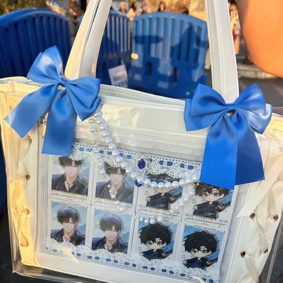 luxury Ita bag bow Detachable Pearl necklace Ita bags Accessories long streamers Ribbon Award Lolita gate knot XJ250607