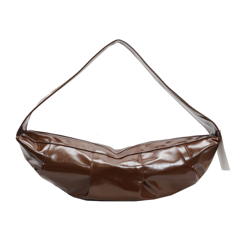 designer Vintage Crossbody Bag for Women, Niche High-End Underarm Bag, 2025 New Trendy Large Capacity Dumpling Bag, Single Shoulder Horn Bag