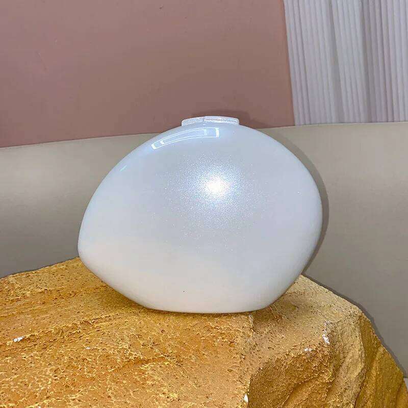 Egg Shape Clutch Bag Acrylic Women Wedding Evening Denner Party Cute Ivory Pearl Color Purse Handbags Summer New 2025 Ins