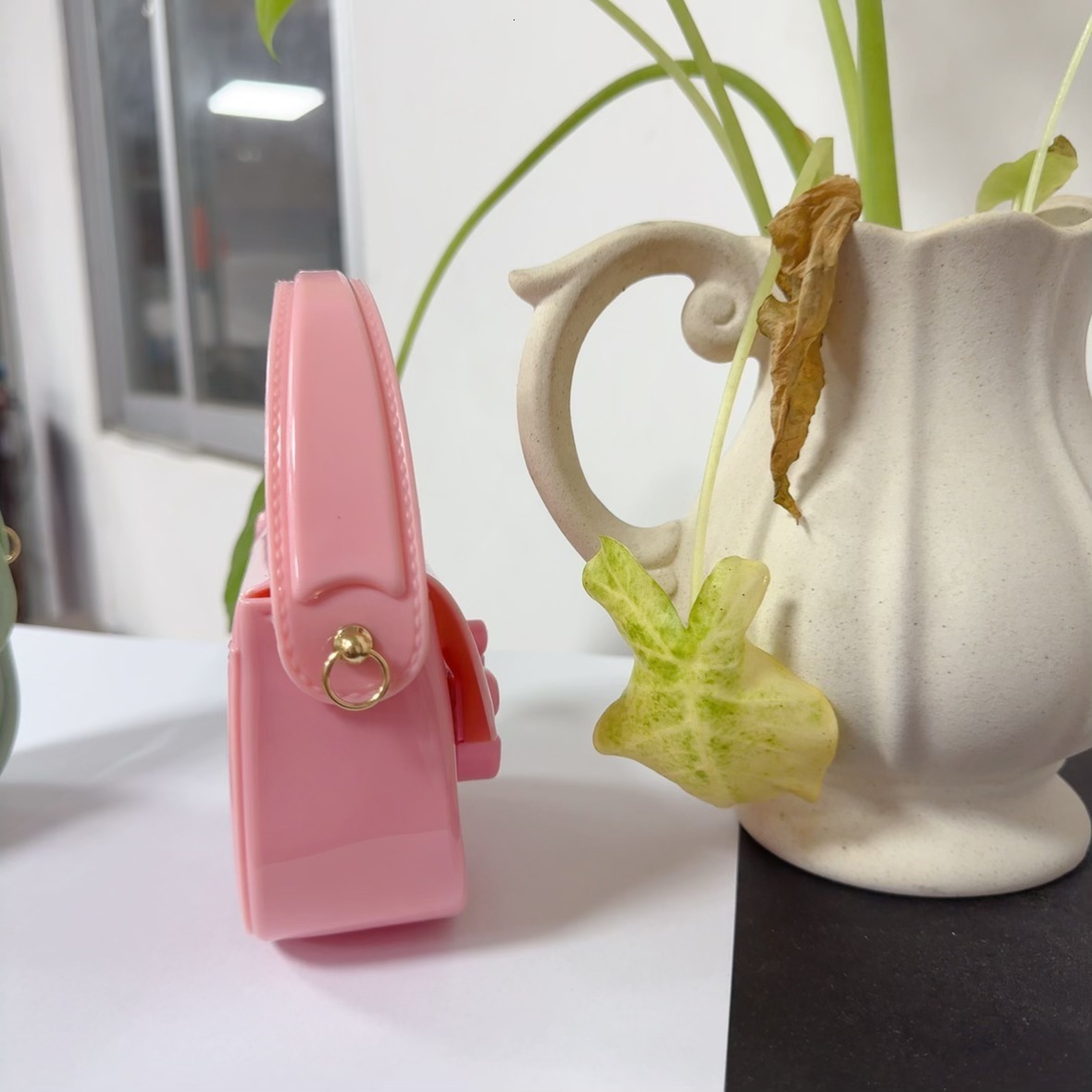 Free Shipping 2025 New Designer Bag Cross-border Hot Selling J Letter Jelly Shoulder Width Handbag PVC Luxury Coin Wallet