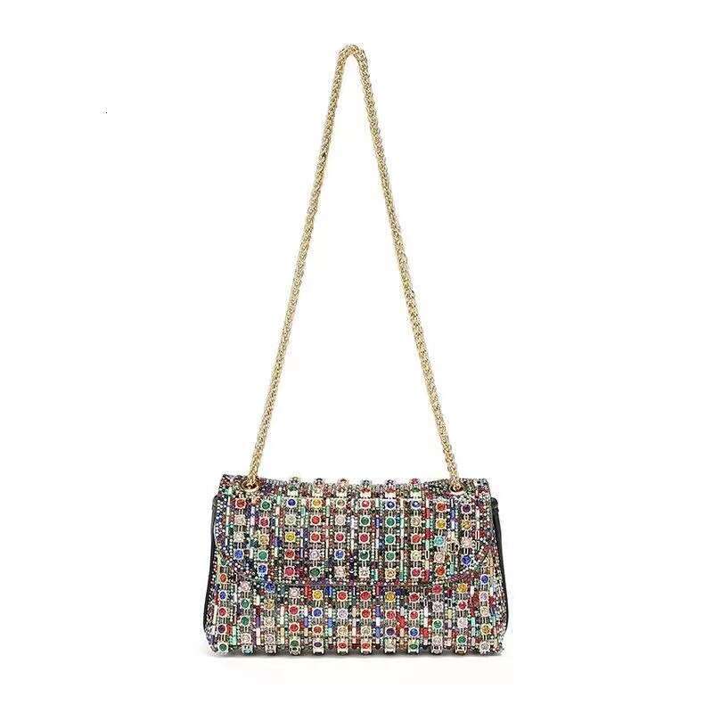 TikTok Super Popular Rhinestone Full Diamond 2023 New Fashion Dionysus High-end Summer Small Crossbody Bag with Diamonds for Women