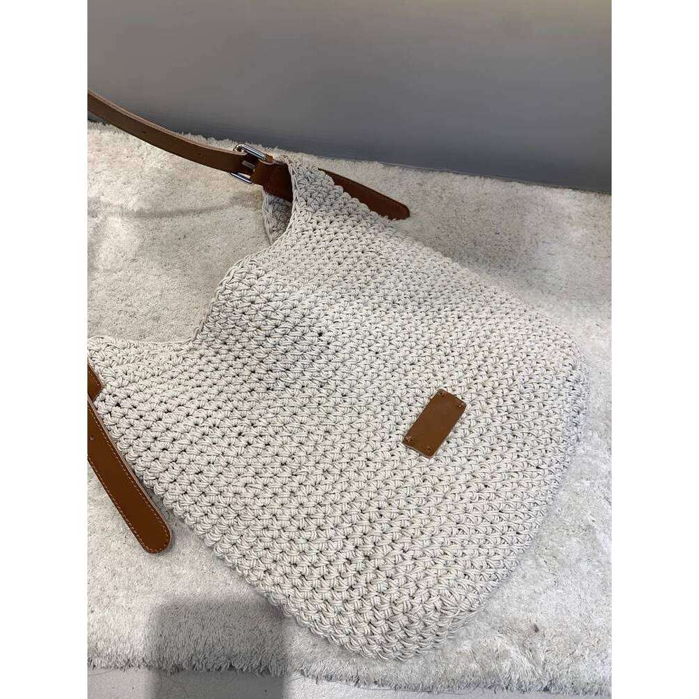 Women s New Color Block Cowhide Woven Large Capacity Tote Single Shoulder Underarm Mother Daughter Crossbody Bag