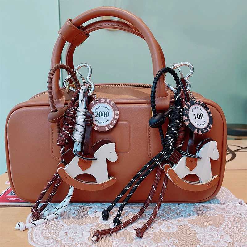 Braided Rope Bag Pendant High-grade Keychain Pendant Same Style Trojan Horse Pendant Suitable for Phone Bag Accessories XJ250607