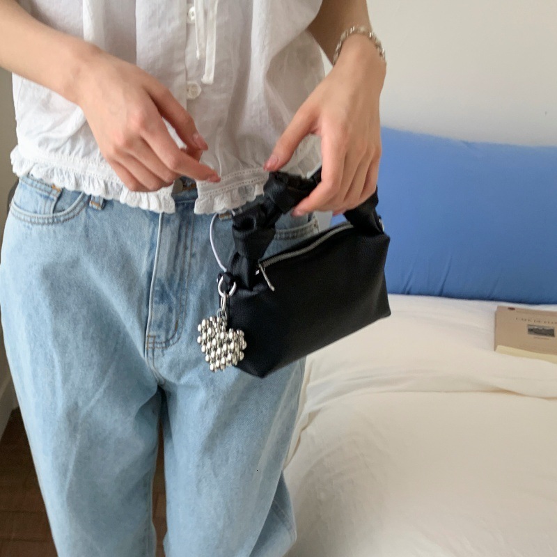 designer Minimalist Lychee Texture Underarm Small Bag for Women 2025 New Summer Trendy Fashion Handbag Versatile Shoulder Crossbody Bag