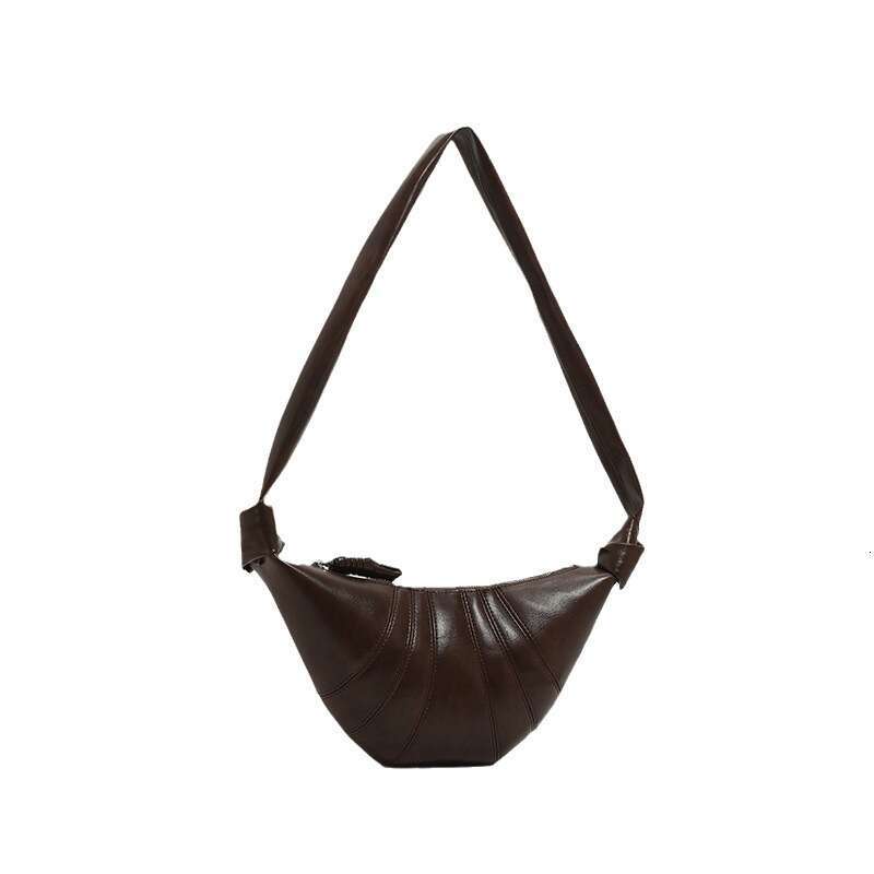 Women's Soft Simple Fashion Horn 2024 New Textured Dumpling Personalized Commuter Trendy Crossbody Bag