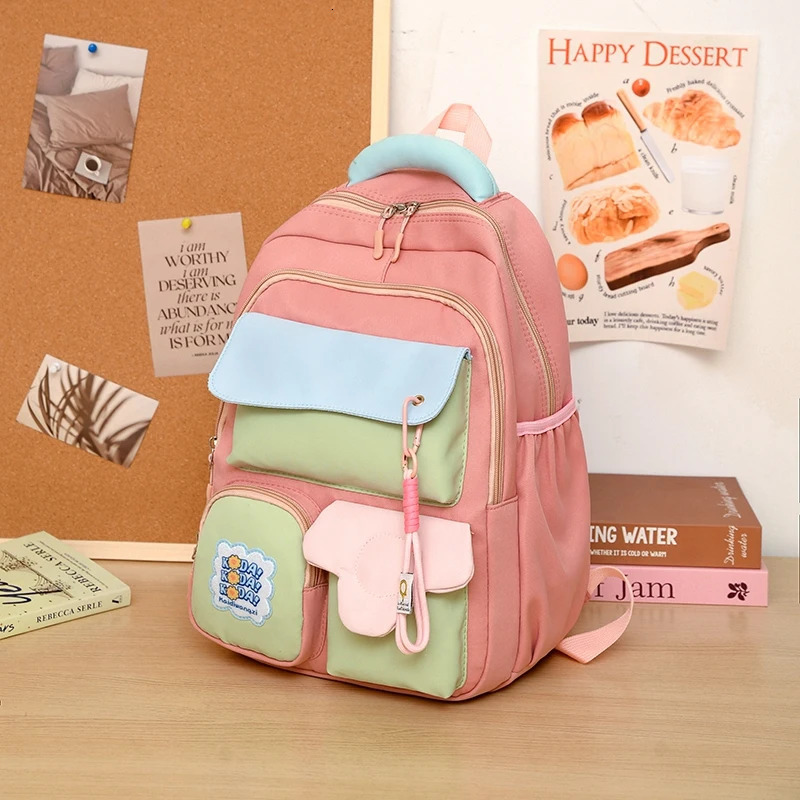 Japanese Style Girlish High Aesthetic School Bag for Girls Large Capacity Backpack Junior Students and Primary 250605