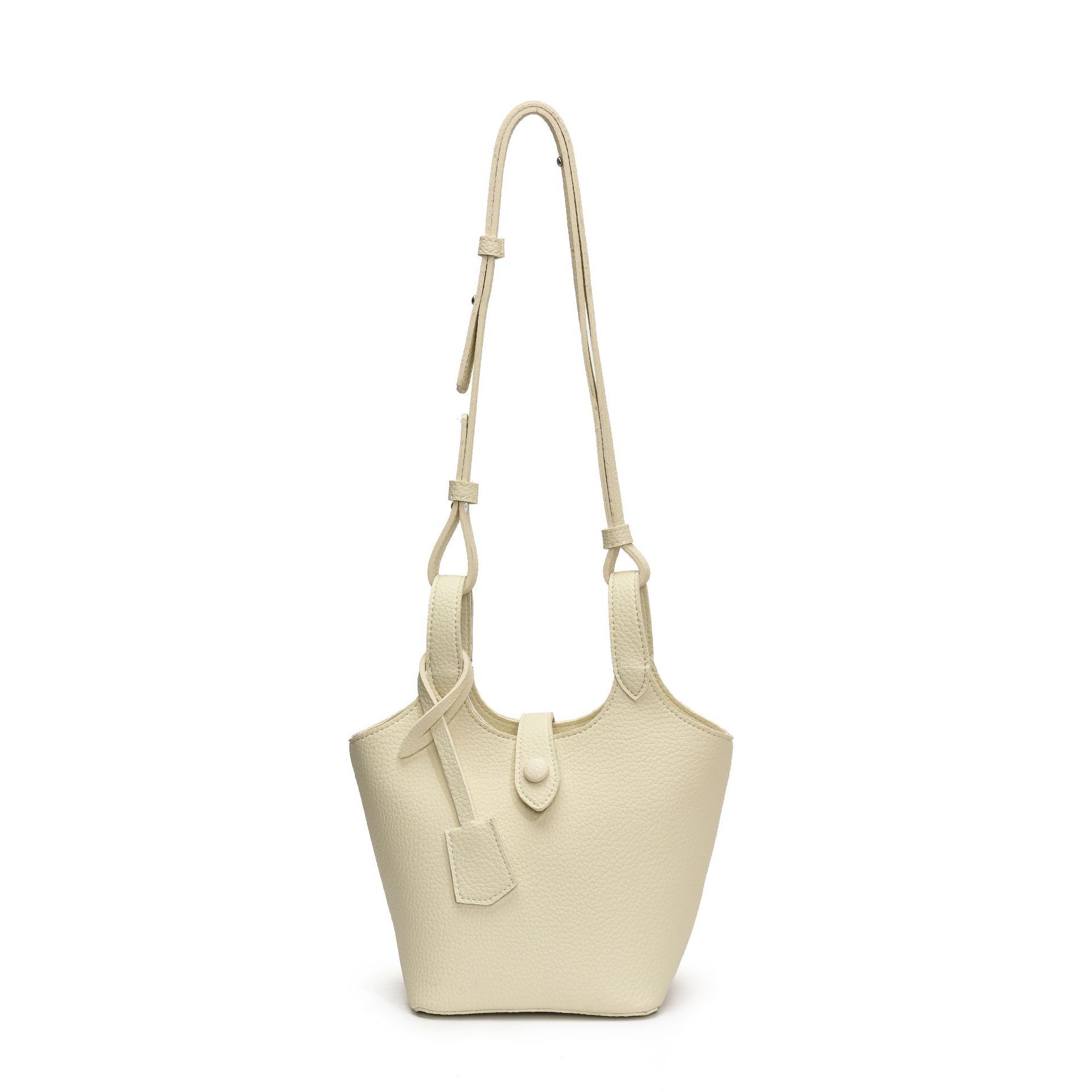 designer Handheld Vegetable Basket Bag for Women 2025 New Simple Niche Single Shoulder Crossbody Casual Soft Leather Versatile Bucket Bag