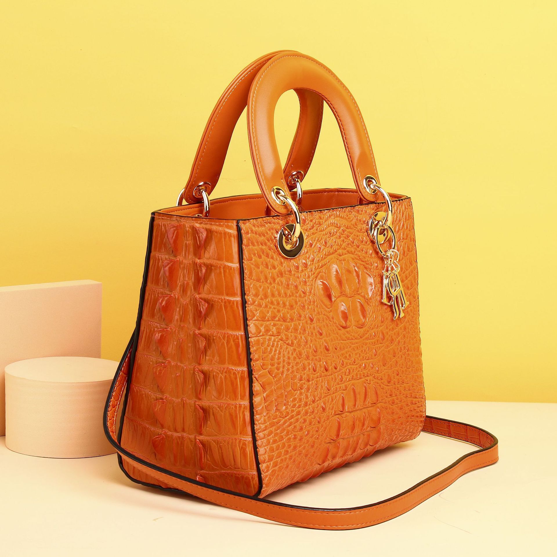 New Free Delivery Designer Bag Crocodile Pattern Bag Classic Fashion Handbag Shoulder Crossbody Women's Bag High-end Women's Bag New Free De