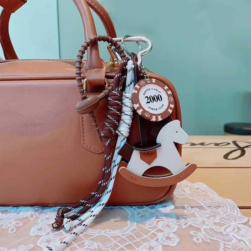 Braided Rope Bag Pendant High-grade Keychain Pendant Same Style Trojan Horse Pendant Suitable for Phone Bag Accessories XJ250607