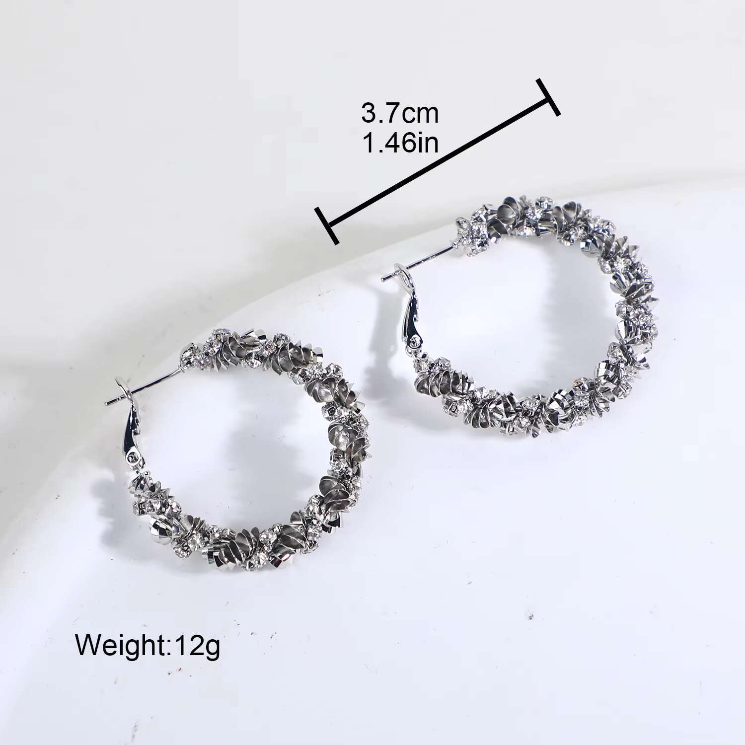 Fashion Non Tarnish Hypoallergenic Earrings Wholesale Gold Plated Flower Charm Hoop Earrings Women