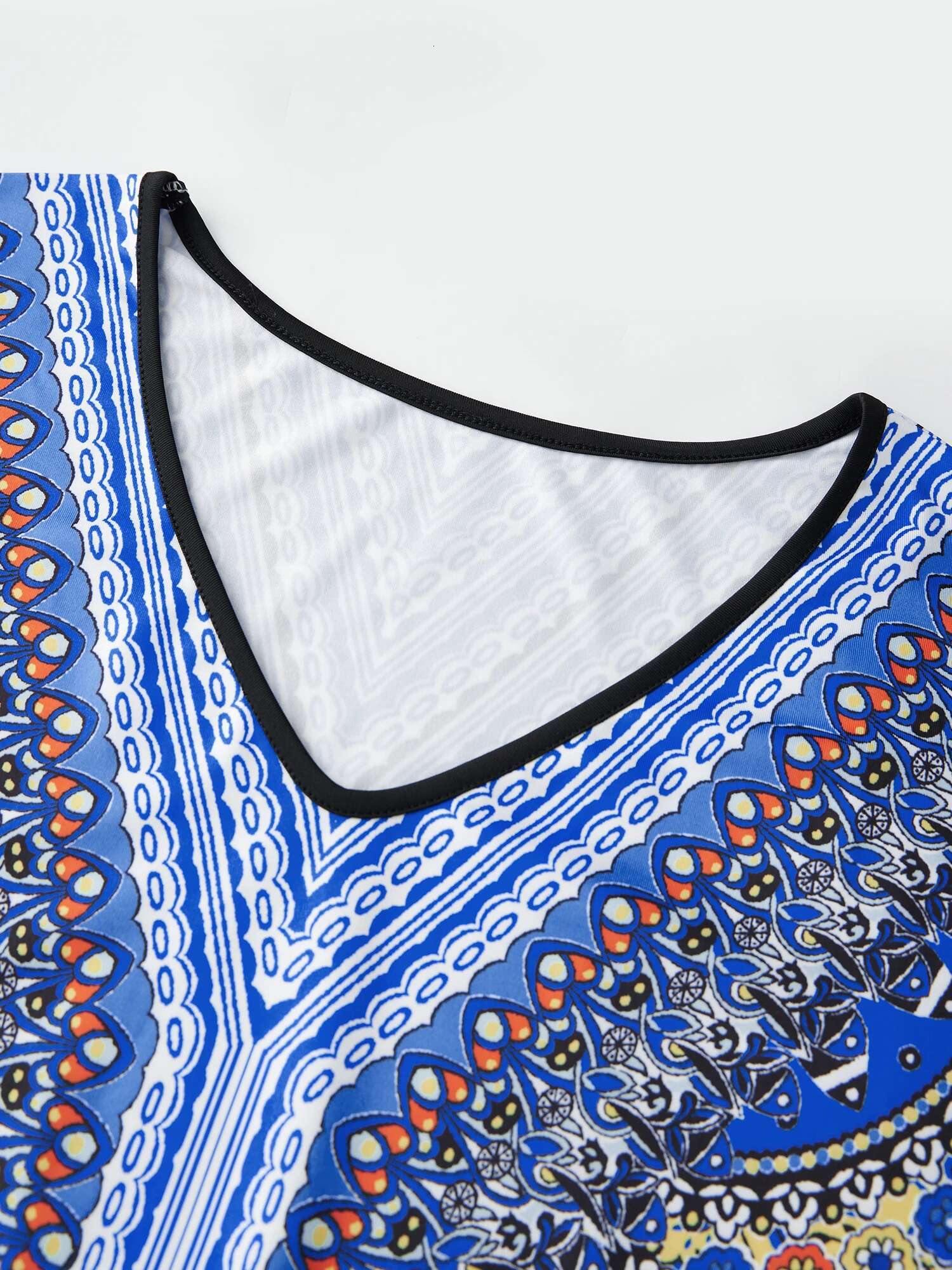 Bohemian Floral Print Maxi Dress with Tassel Tie Waist and Ruffle Hem for Womens Summer Vacation Beach Cover Up