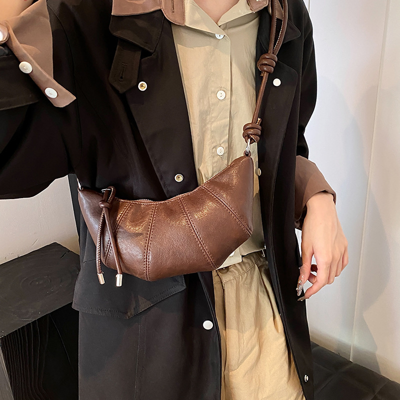 designer Retro Niche Croissant Bag for Women 2025 New Versatile Casual Super Popular Dumpling Bag Fashion Single Shoulder Crossbody Bag