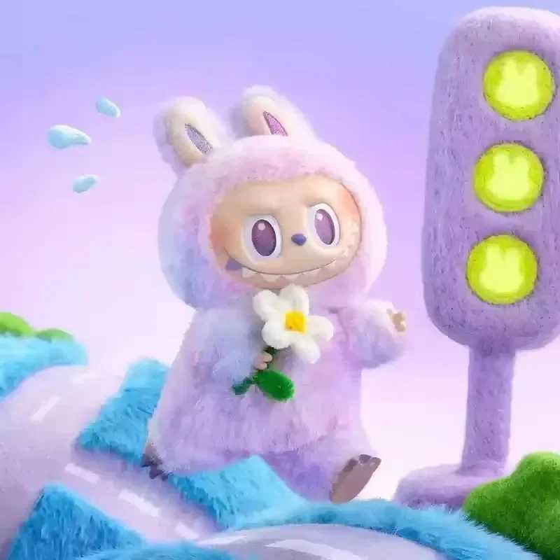 High Quality Macaron For Labubu V3 The Monsters Big Into Energy Series Blind Box Vinyl Plush Doll Pendant Gradient Color Gift Z250607