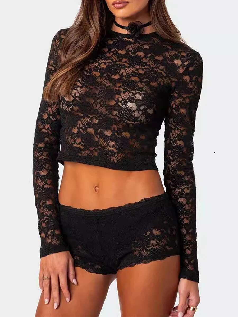 Womens 2-piece Set Sexy Off Shoulder Ruffle Crop Top and High Waist Shorts Casual Summer Beachwear Outfits