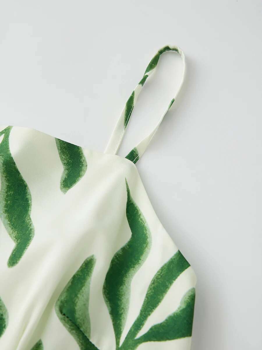 Floral Print Sleeveless Maxi Dress with Square Neckline and Tiered Ruffle Hem Backless A-line Cami Dress for Women