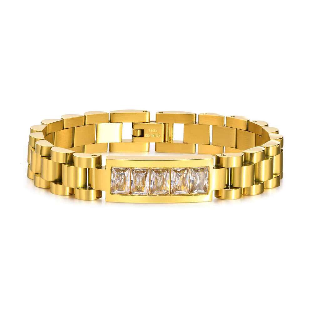 fashion Multi-style Non-shine Gold Plated Stainless Steel Watch Band Strap