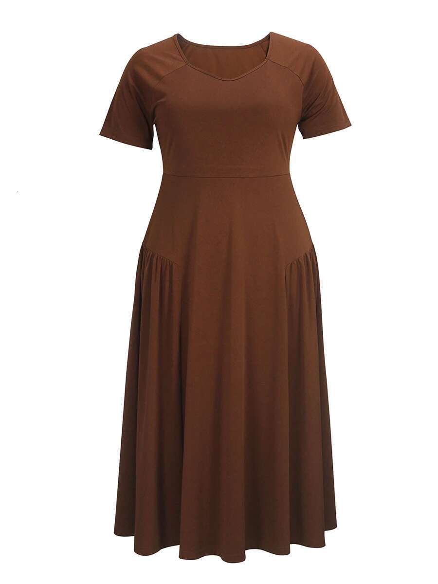 Womens Plus Size Maxi Dress with Floral Print and Off-shoulder Design Ruffle Detail and Elastic Waist for Comfort