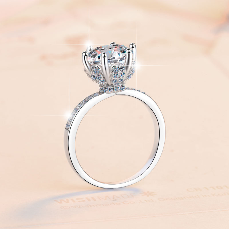 Durable Affordable Moissanite Eternal Wedding Ring - Premium S925 Finish