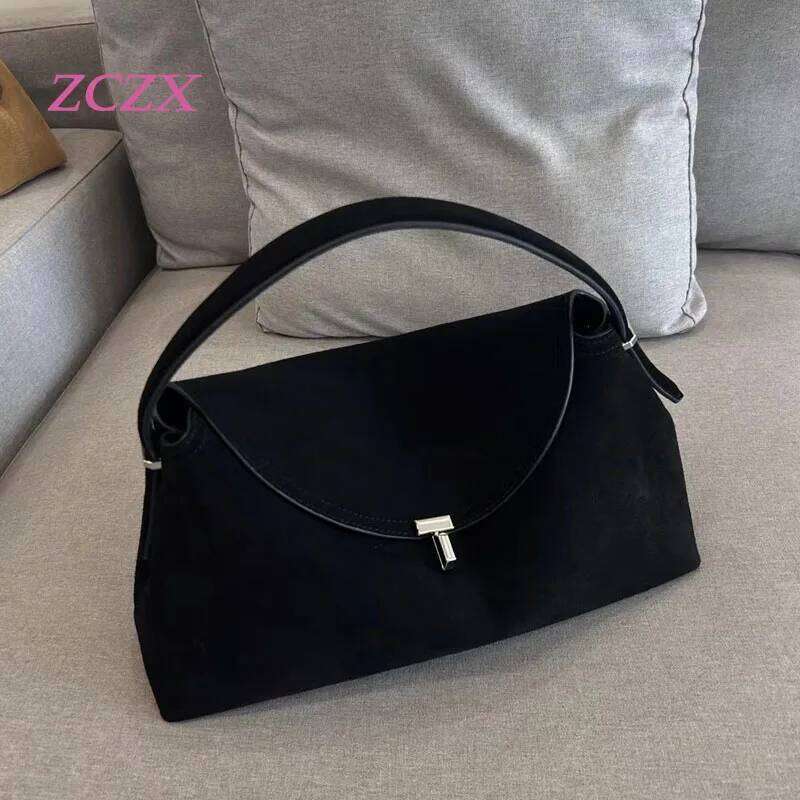 New Genuine Leather Women's Lunch Box Retro Versatile Single Shoulder Armpit Handbag Crossbody Bag 250605