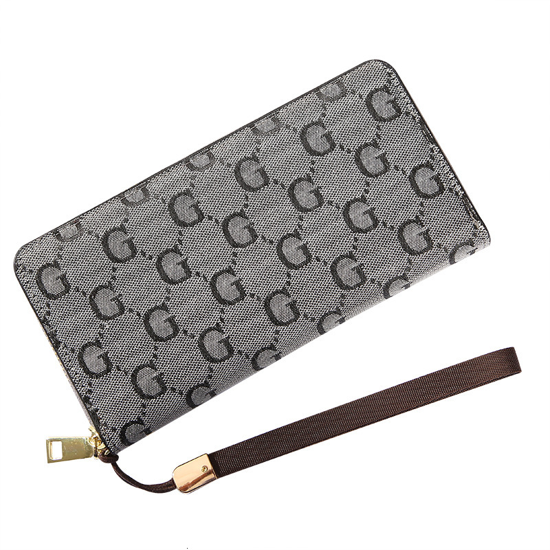 Free Shipping Wallet Women Long Clutch 2025 New Designer Bag Fashion G-shaped Large Capacity Zipper Ladies Wallet Card Holder Phone Bag