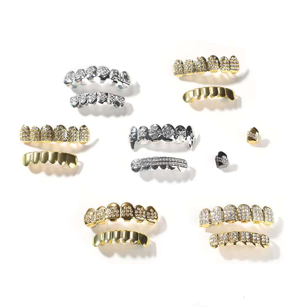 Hip Hop Punk Style Fashion Body Jewelry Diamond Plating Rap Braces Teeth Grills On-Trend Accessories