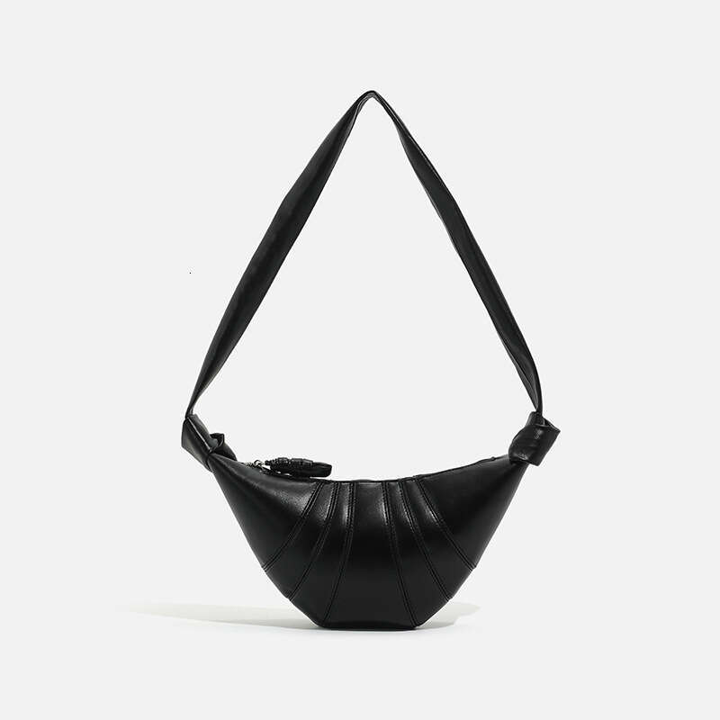 Women's Soft Simple Fashion Horn 2024 New Textured Dumpling Personalized Commuter Trendy Crossbody Bag