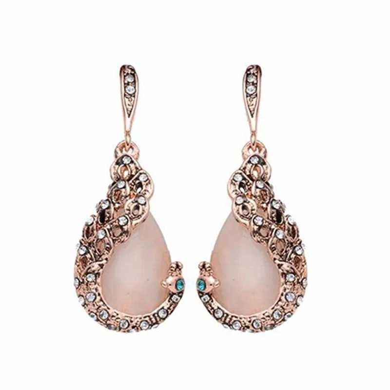 3pcs/set Jewelry Sets Women Elegant Waterdrop Rhinestone Pendant Necklace Hook Earrings Jewelry Set Z250607