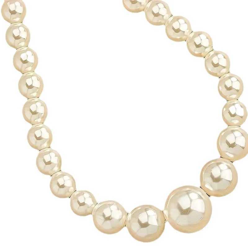 3 pieces of womens trendy large pearl earrings necklaces jewelry sets weddings banquets parties and holiday gifts Z250607