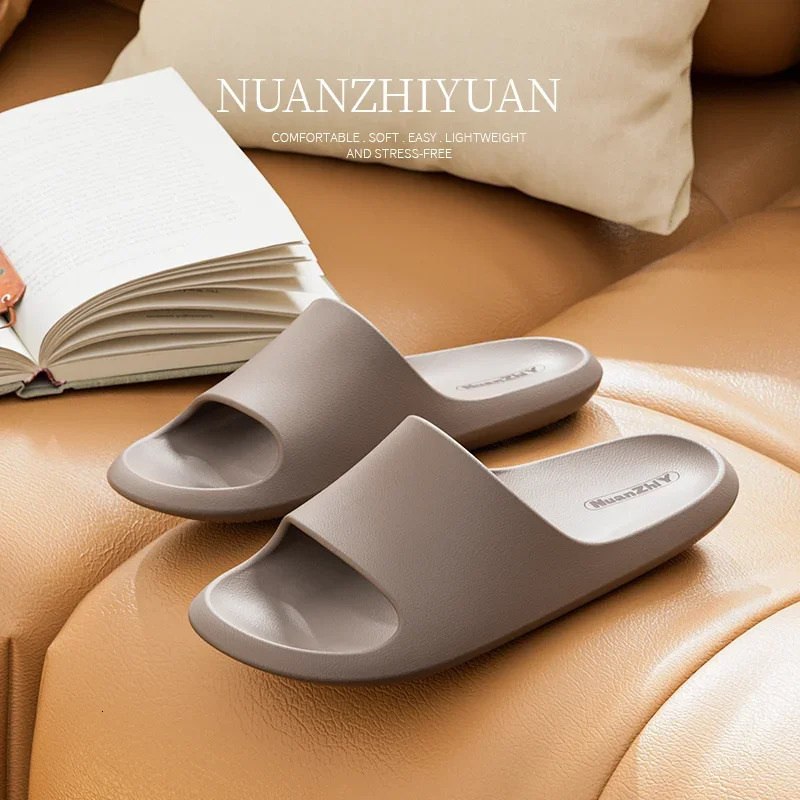 Women Cloud Slippers Men Summer EVA Non-slip Bathroom Shoes Couple Unisex Home Indoor Outdoor Beach Sandals 250605