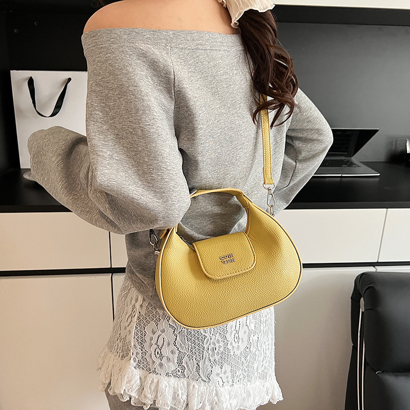 designer 2025 Summer New French Style Niche Casual High-end Underarm Small Bag Versatile Simple Solid Color Crossbody Women's Bag